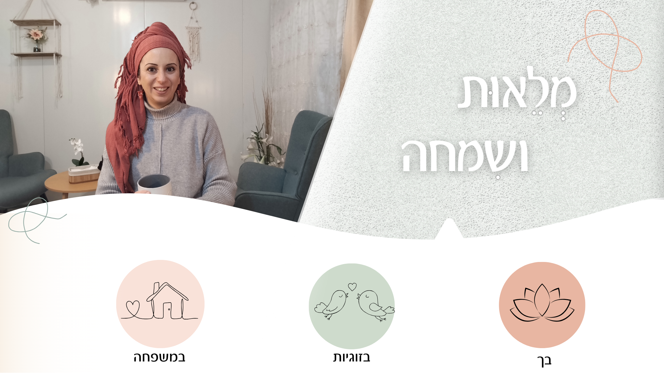 באנר עיגולים מוגדלים ואותיות מודגשות